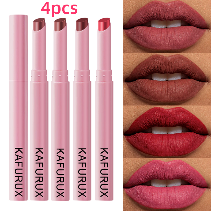Lip Tint Korean - 4 adet Renkli Seksi Kırmızı Pembe