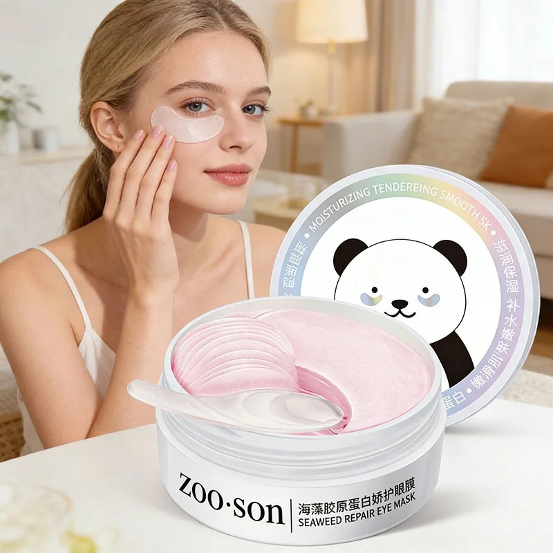 Sheet Mask Collagen - 60 adet altın kristal kollajen göz