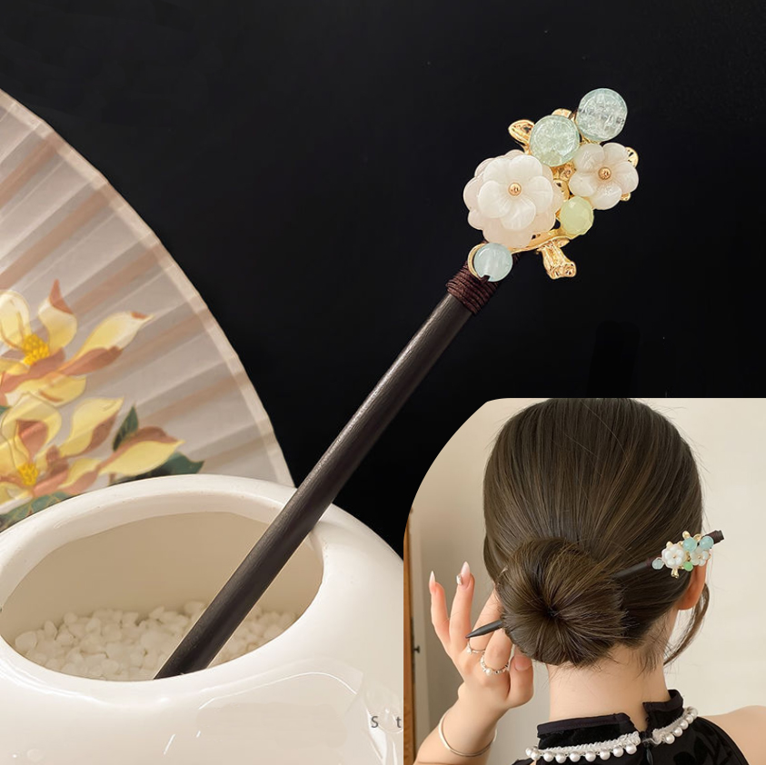Çin Saç Çubuğu Step Shake Ahşa - Hanbok Hair Pin incelemesi ve fiyatı