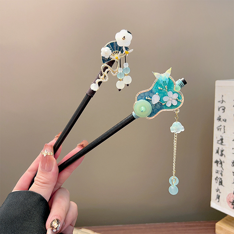 Klasik Püskül Saç Tokası Siyah - Hanbok Hair Pin incelemesi ve fiyatı